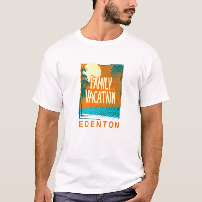 Family Vacation Edenton Beach North Carolina Beach T-Shirt (Front)