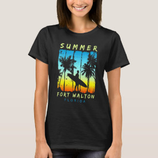 Family Vacation Florida Fort Walton Sunset Beach T-Shirt