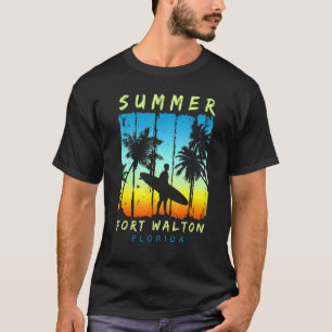Family Vacation Florida Fort Walton Sunset Beach T-Shirt