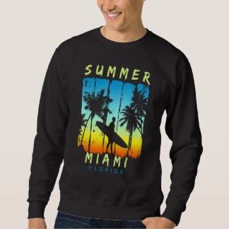 Family Vacation Florida Miami Sunset Beach Sweatshirt