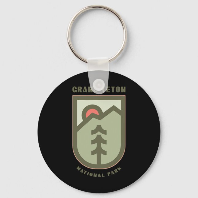 Family Vacation Gift - Grand Teton National Park  Key Ring (Front)
