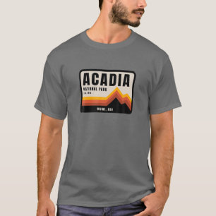 Family Vacation Gift - Retro Acadia National Park T-Shirt