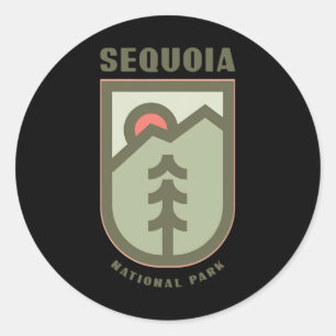 Family Vacation Gift - Sequoia National Park Classic Round Sticker