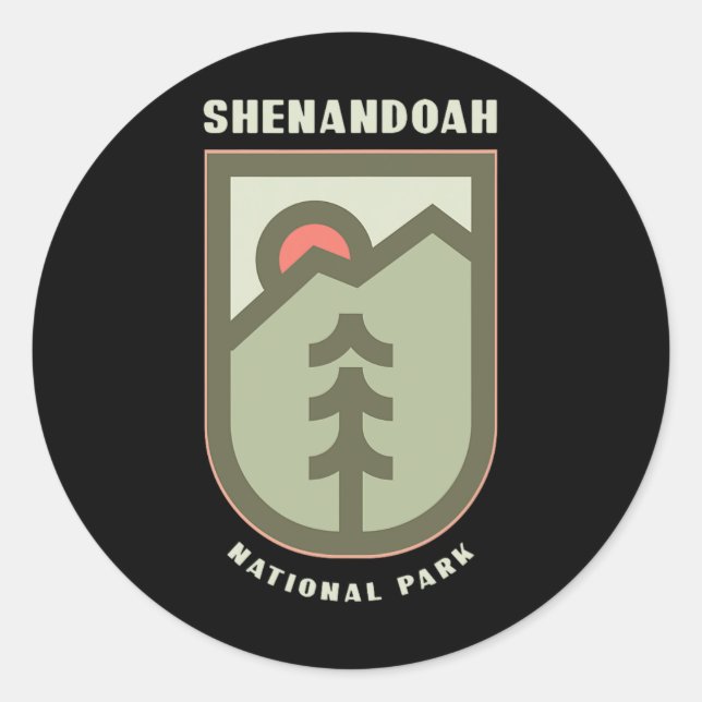 Family Vacation Gift - Shenandoah National Park  Classic Round Sticker (Front)