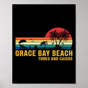 Family Vacation Grace Bay Beach Turks And Caicos S Poster