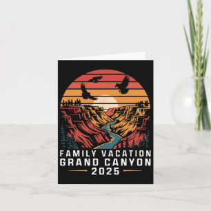 Family Vacation Grand Canyon 2025 Family Vacation  Card