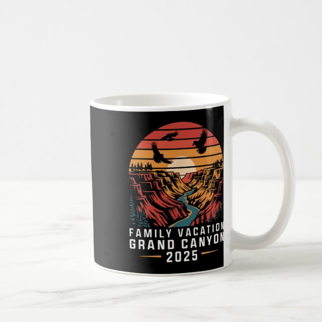 Family Vacation Grand Canyon 2025 Family Vacation  Coffee Mug (Right)