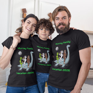 Family Vacation Group Tee Bigfoot Unicorn Alien