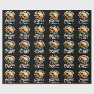 Family Vacation Hawaii 2026 Wrapping Paper