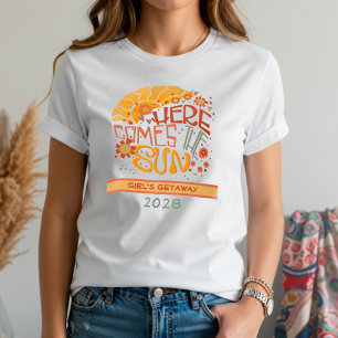 Family Vacation Here Comes the Sun Quote Tri-Blend Shirt