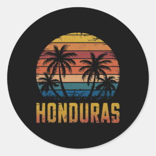 Family Vacation Honduras Souvenirs Honduras Roatan Classic Round Sticker
