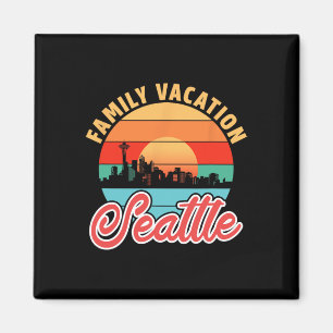 Family Vacation In Seattle.  Magnet