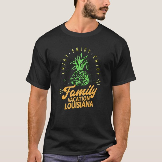 Family Vacation Louisiana Matching Family Group Lo T-Shirt (Front)