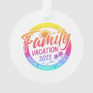 Family Vacation Making Memories Together Classic Ornament