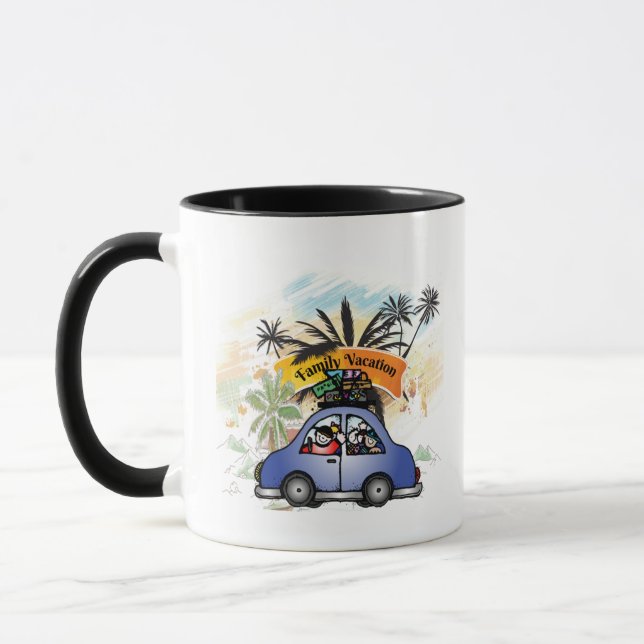 Family Vacation Making Memories Together - Family  Mug (Left)