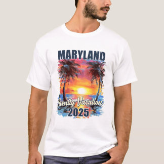 Family Vacation Maryland 2025 Summer Trip Matching T-Shirt