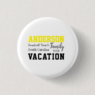 Family Vacation Matching Summer 3 Cm Round Badge