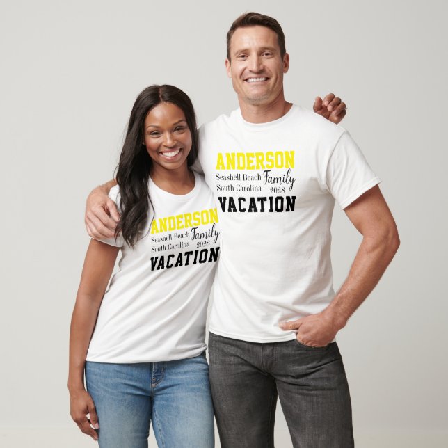 Family Vacation Matching Summer T-Shirt (Unisex)