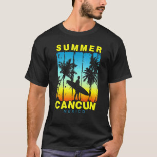 Family Vacation Mexico Cancun Sunset Beach T-Shirt