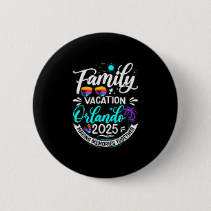 Family Vacation Orlando 2025 Beach Summer Vacation 6 Cm Round Badge