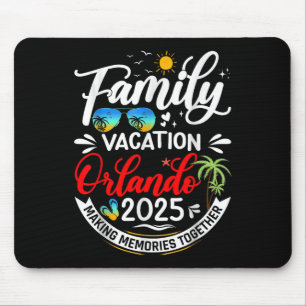 Family Vacation Orlando 2025 Beach Summer Vacation Mouse Mat