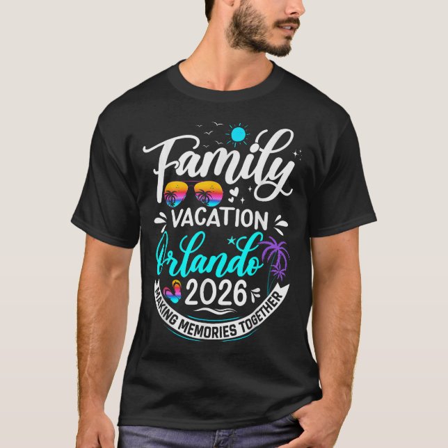  Family Vacation Orlando 2026 Beach Summer  T-Shirt (Front)