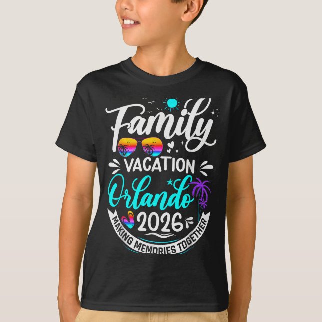 Family Vacation Orlando 2026 Matching Summer Vacat T-Shirt (Front)