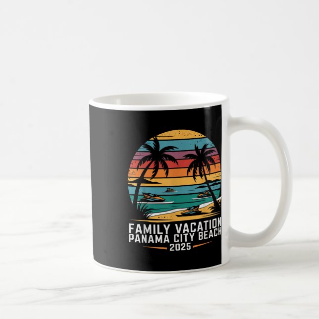 Family Vacation Panama Beach Trip 2025 Panama City Coffee Mug (Right)