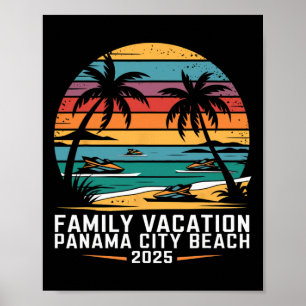 Family Vacation Panama Beach Trip 2025 Panama City Poster