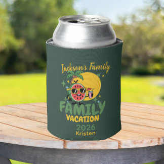 Family vacation personalised name matching  can cooler