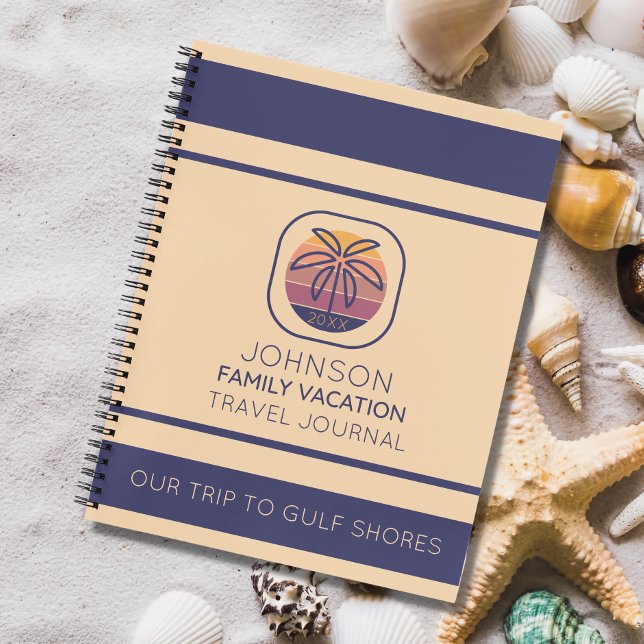 Family Vacation Personalised Travel Journal (Keep track of your precious memories with this simple travel journal. )