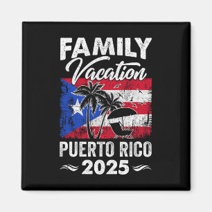 Family Vacation Puerto Rico 2025 Beach Summer Vaca Magnet