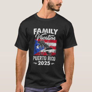 Family Vacation Puerto Rico 2025 Beach Summer Vaca T-Shirt
