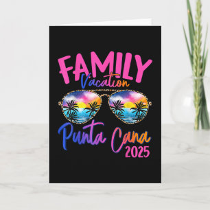 Family Vacation Punta Cana 2025 Matching Holiday S Card