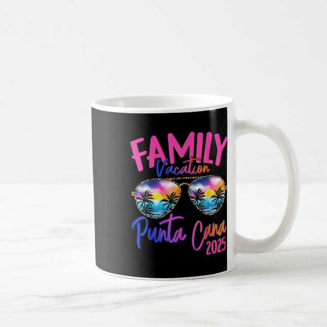 Family Vacation Punta Cana 2025 Matching Holiday S Coffee Mug (Right)