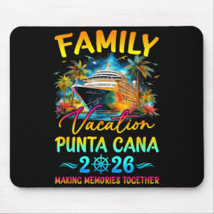Family Vacation Punta Cana Matching Summer Vibes Mouse Mat