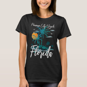 Family Vacation Retro Sunset Florida Panama City B T-Shirt
