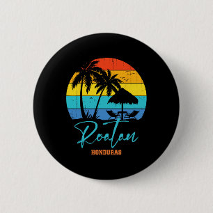 Family Vacation Roatan Honduras Beach Vacation Mat 6 Cm Round Badge