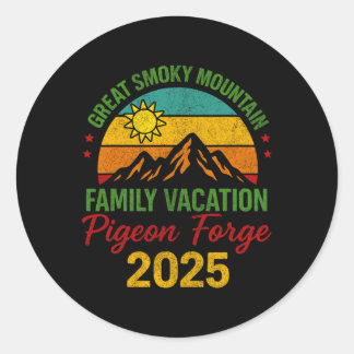 Family Vacation Shirts 2025 Classic Round Sticker