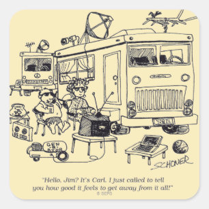 Family Vacation Square Sticker