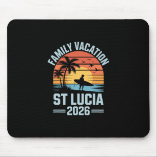 Family Vacation St Lucia 2026  Mouse Mat