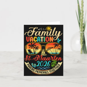 Family Vacation St Maarten 2026 Memories Family Card