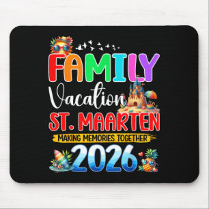 Family Vacation St Maarten 2026 Summer Matching Mouse Mat