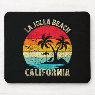 Family Vacation Vintage Retro California La Jolla Mouse Mat