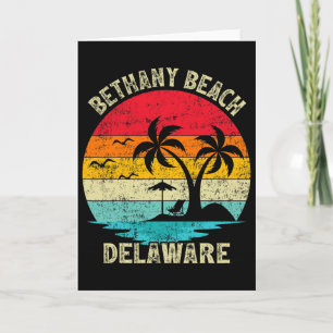 Family Vacation Vintage Retro Delaware Bethany Bea Card