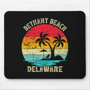 Family Vacation Vintage Retro Delaware Bethany Bea Mouse Mat