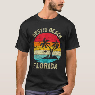 Family Vacation Vintage Retro Florida Destin Beach T-Shirt