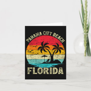 Family Vacation Vintage Retro Florida Panama City  Card