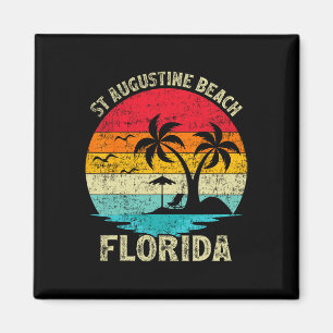 Family Vacation Vintage Retro Florida St Augustine Magnet
