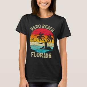 Family Vacation Vintage Retro Florida Vero Beach  T-Shirt